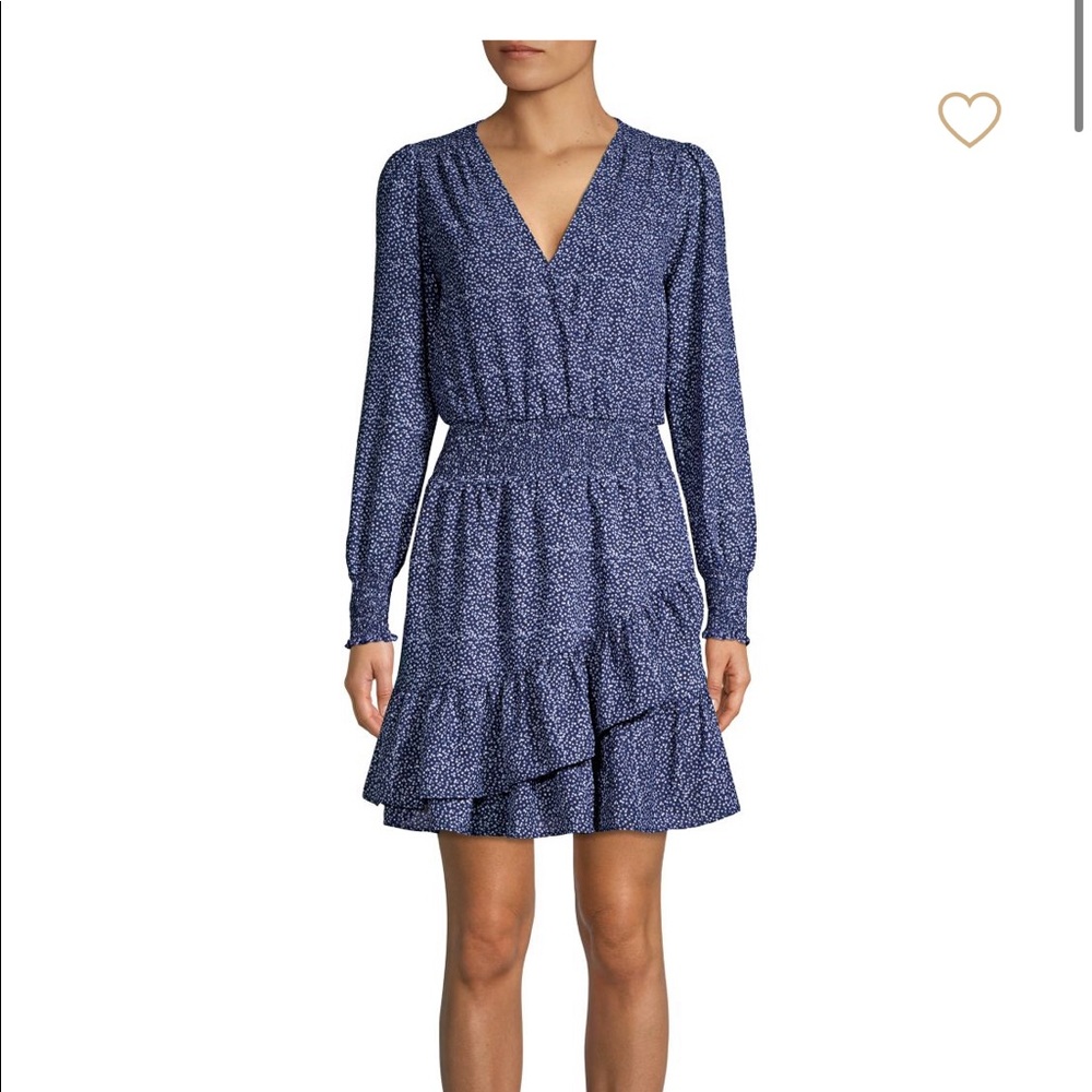 Michael Kors Blossom Ruffle Wrap Dress